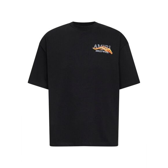 Amiri Men Black Jersey Amiri Hollywood Horse T-Shirt